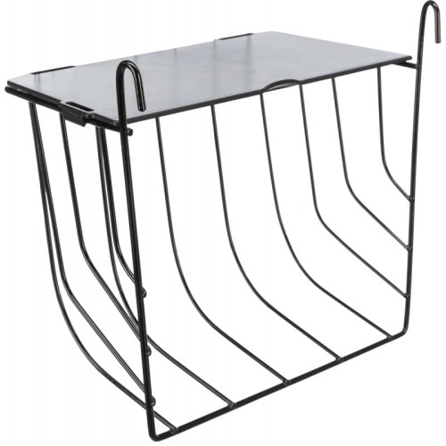TRIXIE paśnik wiszący dla królika i gryzoni czarny metal plastik 20-18-12-cm z pokrywka.jpg