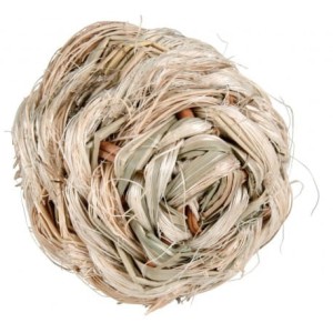 TRIXIE piłka z trawy z dzwonkiem 6cm