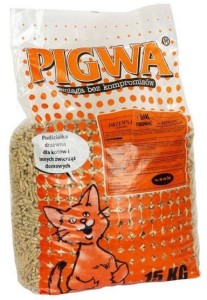 PIGWA podściółka, żwirek drewniany 15kg