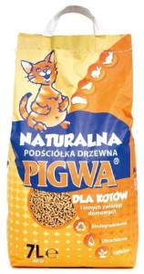 PIGWA podściółka, żwirek drewninany 7L