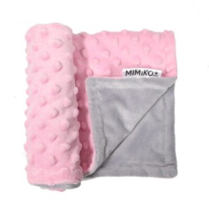 MIMIKO kocyk różowy 40x40cm