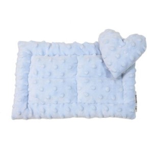 MIMIKO legowisko z sercem błękitne 20x30cm