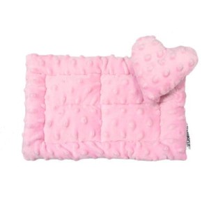 MIMIKO legowisko z sercem różowe 20x30cm