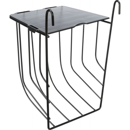TX-60890 paśnik wiszący dla królików i gryzoni, czarny, metalowy-plastikowy 13x18x12 cm z pokrywką.jpg