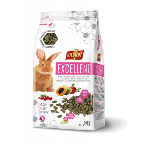 VITAPOL EXCELLENT pełnoporcjowa karma dla królika 500g.jpg