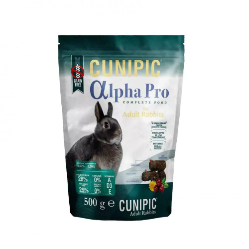 CUNIPIC ALPHA PRO 500G dla dorosłych królików.png