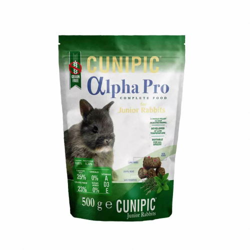 CUNIPIC ALPHA PRO 500G dla młodych królików.png