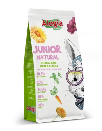 ALEGIA junior natural królik 650g.webp