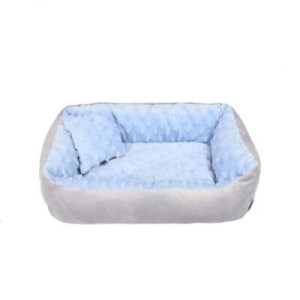 MIMIKO błękitne legowisko z poduszką 35x30cm