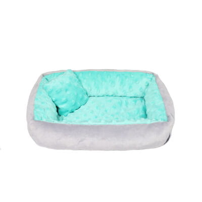 MIMIKO legowisko z poduszką 35x30 cm miętowe.jpg