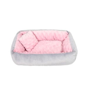 MIMIKO różowe legowisko z poduszką 35x30cm