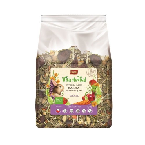 VITAPOL Vita Herbal karma pełnoporcjowa dla królika 400g.jpg