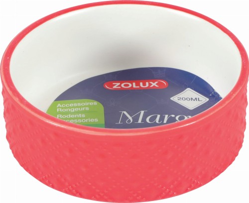ZOLUX MARGOT miska gres 200ml kolor czerwony.jpg