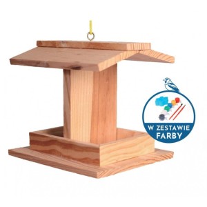 GARDEN&FUN drewniany karmnik do pomalowania
