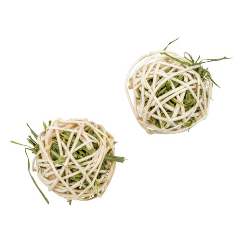 TIVO kule sianule małe 2 szt. średnica około 6cm z siankiem dla niejadków