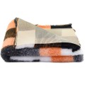 Blovi DryBed VetBed A+ - antypoślizgowe posłanie, legowisko dla zwierząt, pomarańczowa krata (patchwork) 1.jpg