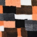 Blovi DryBed VetBed A+ - antypoślizgowe posłanie, legowisko dla zwierząt, pomarańczowa krata (patchwork) 3.jpg