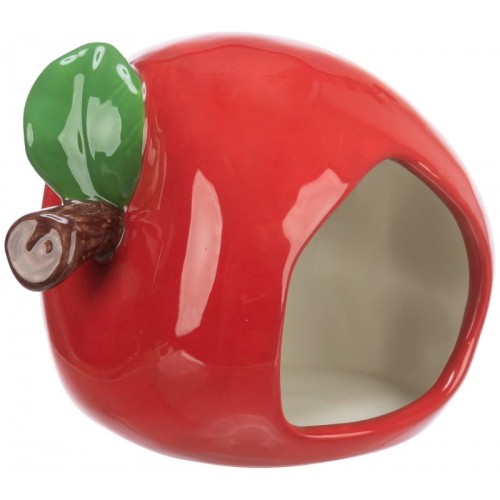 TRIXIE ceramiczny domek dla chomików myszy w kształcie jabłka 13x10x10 cm.jpg