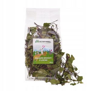 FACTORYHERBS gałązki brzozy z liśćmi 100g