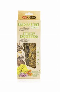 HAM-STAKE Kolby Konesera z nagietkiem, ślazem i kocanką (dla królika, szynszyli, koszatniczki, kawii)
