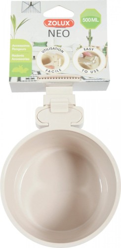 ZOLUX Miska plastikowa NEO do zawieszenia śr. 12 cm kol. beżowy.jpg