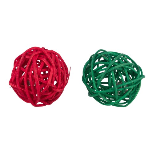 TRIXIE Xmas rattanowe piłeczki z dzwonkiem, zabawka dla gryzoni i królików 4 cm.jpg