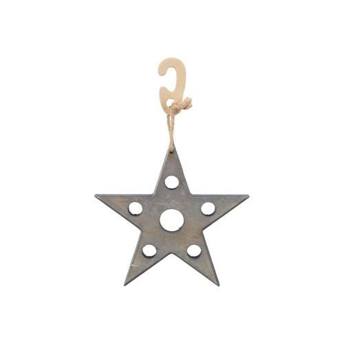 TRIXIE Xmas gwiazda paśnik na przysmaki, zabawka dla gryzoni i królików drewno sizal, szara 14x17 cm.jpg