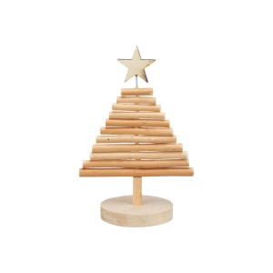 TRIXIE Xmas drewniana choinka, zabawka dla gryzoni i i królików 11x17 cm 