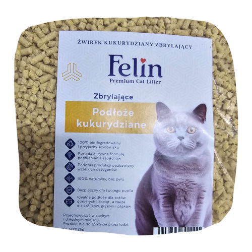 FELIN żwirek kukurydziany zbrylający podłoże kukurydziane .png