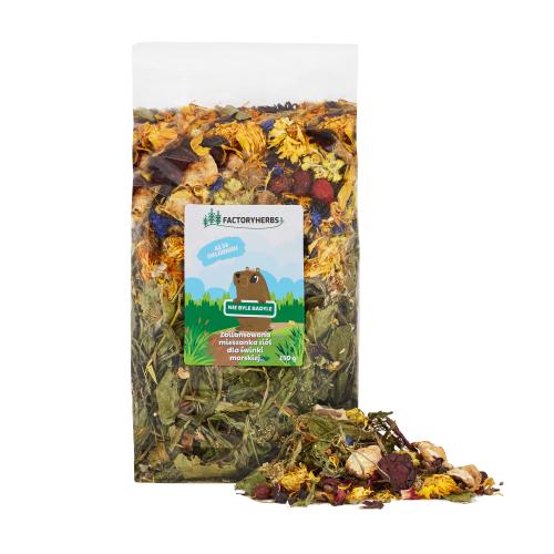 FACTORYHERBS nie byle badyle dla świnki morskiej 150g.jpg