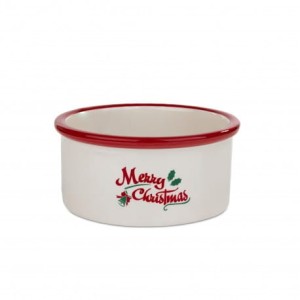 BARRY KING miska ceramiczna Merry Christmas, czerwona, 16x6cm