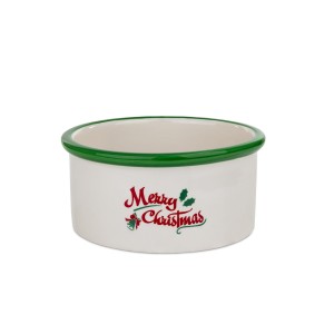 BARRY KING miska ceramiczna Merry Christmas, niebieska, 16x6cm