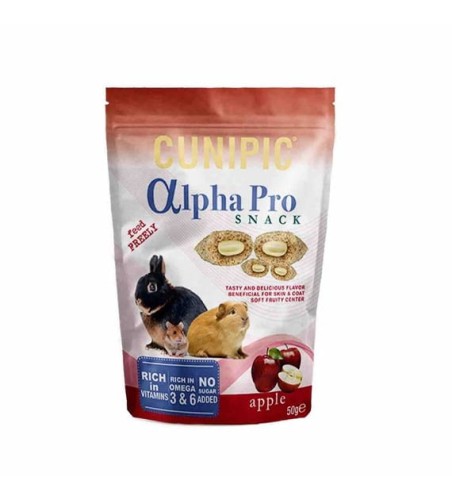 CUNIPIC ALPHA PRO snack apple  - przysmak jabłko 50g.jpg