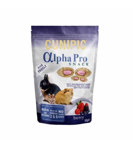 CUNIPIC ALPHA PRO snack berry  - przysmak jagoda 50g.jpg