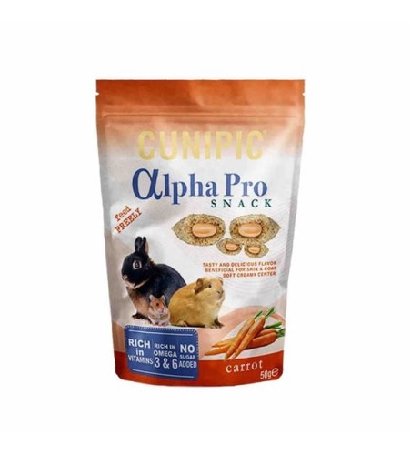 CUNIPIC ALPHA PRO snack carrot  - przysmak marchewka 50g.jpg