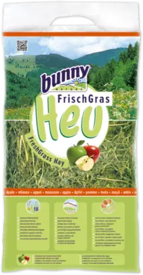 BUNNY FreshGrass Hay with apples 500g - Siano z  jabłkami 500g.webp