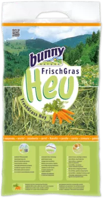 BUNNY FreshGrass Hay with carrot 500g - Sianko z  marchwką 500g.webp