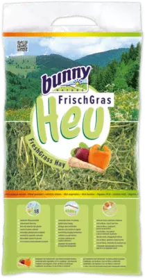 BUNNY FreshGrass Hay with vital vegetables 500g - Sianko  z warzywami 500g.webp