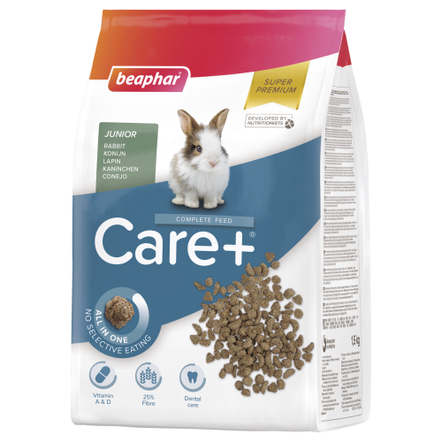 BEAPHAR Care+ Rabbit Junior 1,5kg - karma Super Premium dla młodych królików.png