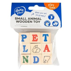 DUVO+ ZAB.GRYZOŃ DREWNIANE KOSTKI 9szt