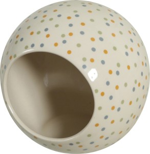 ZOLUX Domek ceramiczny COSY dla chomika kula 10x10cm w kropki