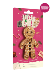 LITTLE ONE Chritmas Crunchy Men chrupiący Ciastek - przysmak chomik, szczur, mysz 45g