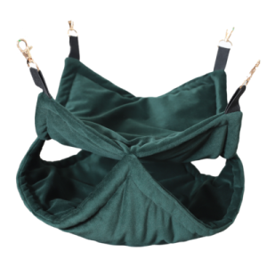 MIMIKO hamak dwupoziomowy Velvet 40x40cm – butelkowa zieleń