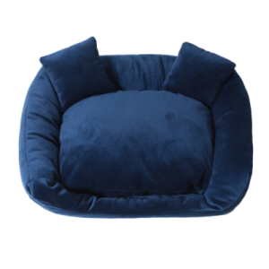 MIMIKO legowisko kanapa z poduszkami Velvet 35x25cm – granat