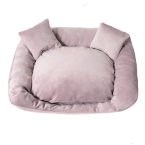 MIMIKO legowisko kanapa z poduszkami Velvet 35x25cm – róż