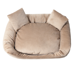 MIMIKO legowisko kanapa z poduszkami Velvet 35x25cm – toffi