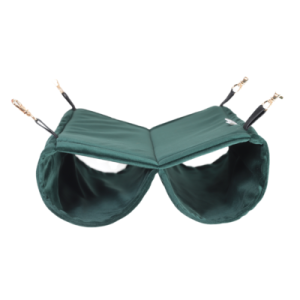 MIMIKO Hamak z piwnicą podwójny Velvet 25x30cm – butelkowa zieleń