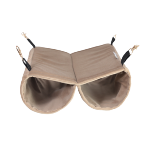 MIMIKO Hamak z piwnicą podwójny Velvet 25x30cm – toffi