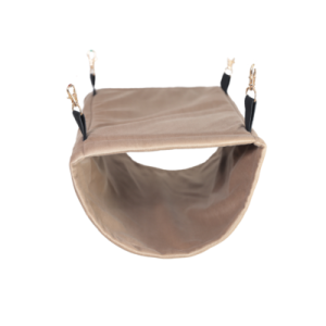 MIMIKO Hamak z piwnicą pojedynczy Velvet 20x30cm – toffi