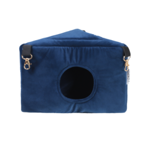 MIMIKO Domek narożny Velvet 30x20cm – granat